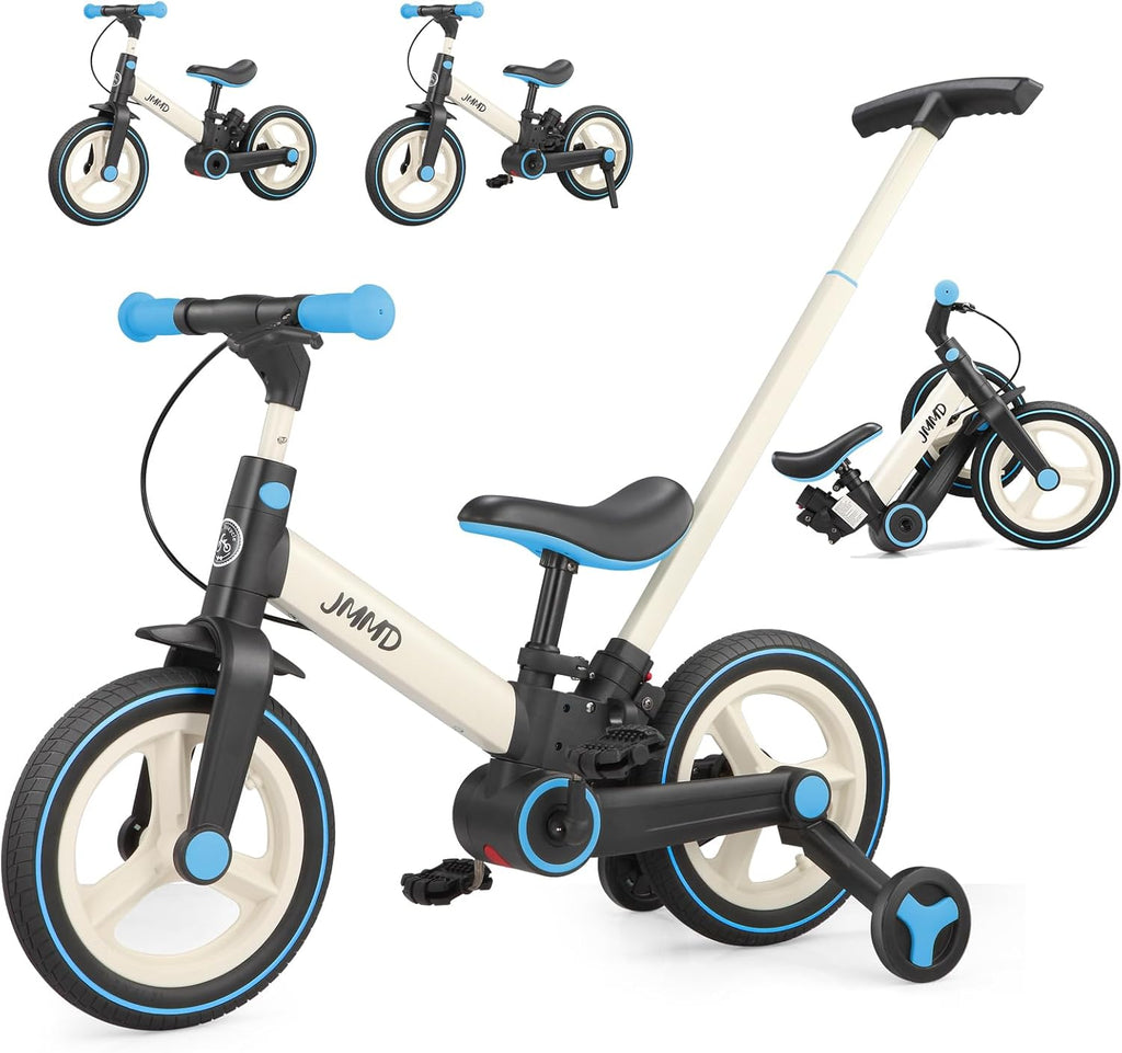6 in 1 Toddler Bike with Push Handle for Kids